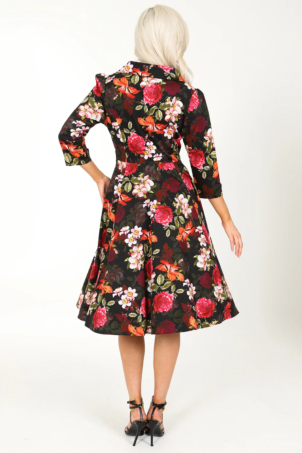 Kali Floral Swing Dress 2 Kali Floral Swing Dress - Image 2