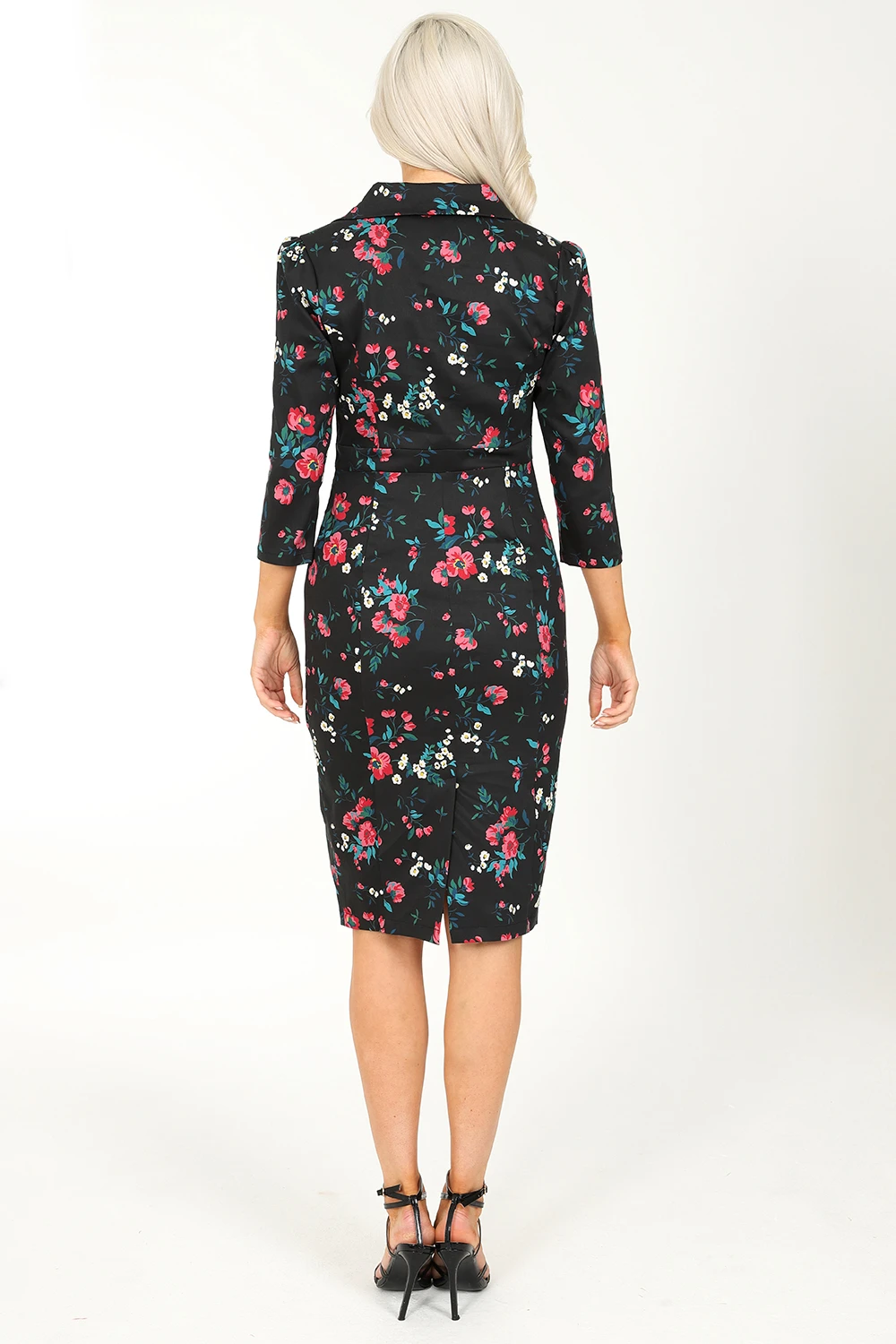 Becky Floral Wiggle Dress 2 Becky Floral Wiggle Dress - Image 2