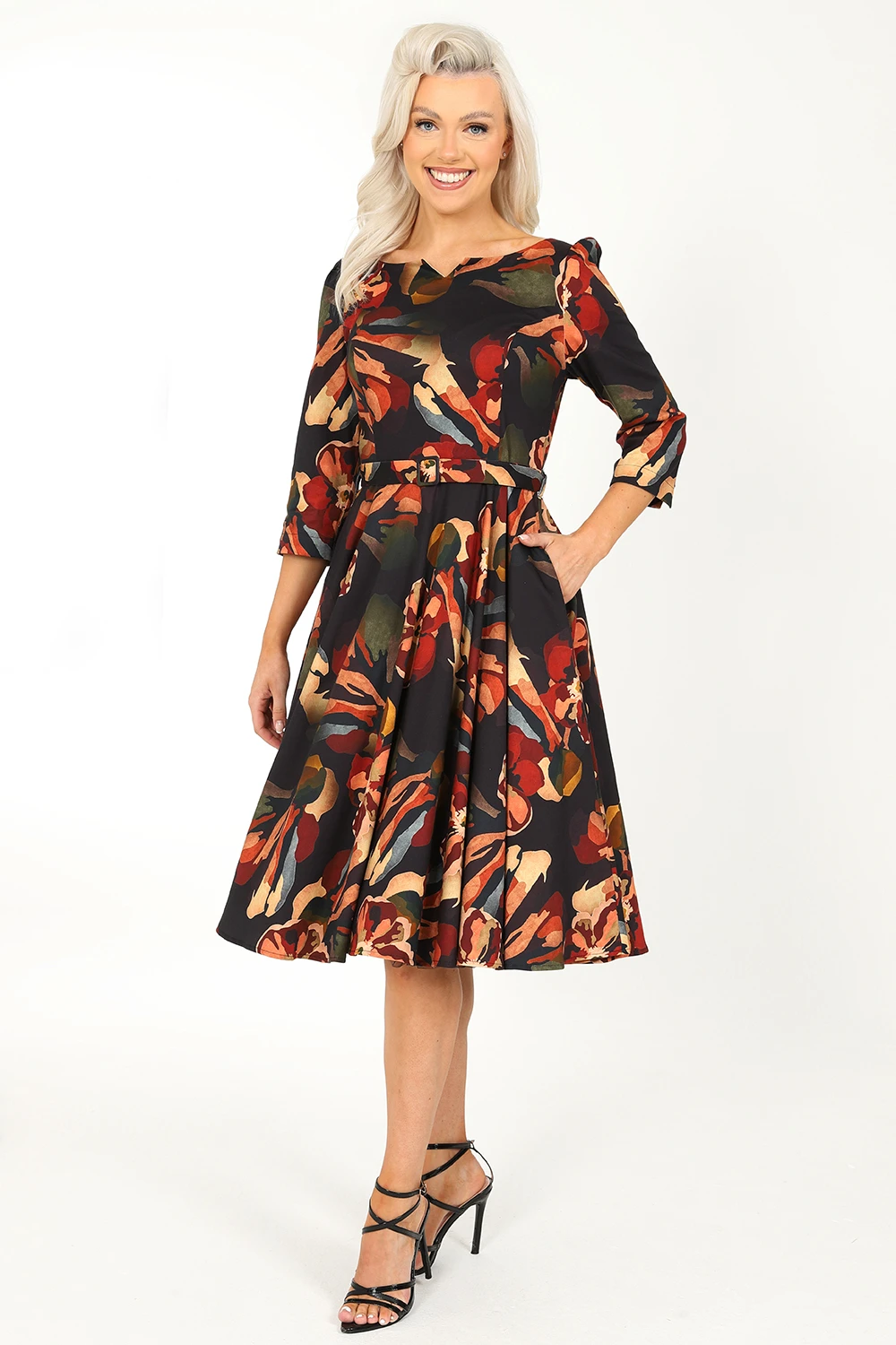 Mabel Floral Swing Dress 1 Mabel Floral Swing Dress