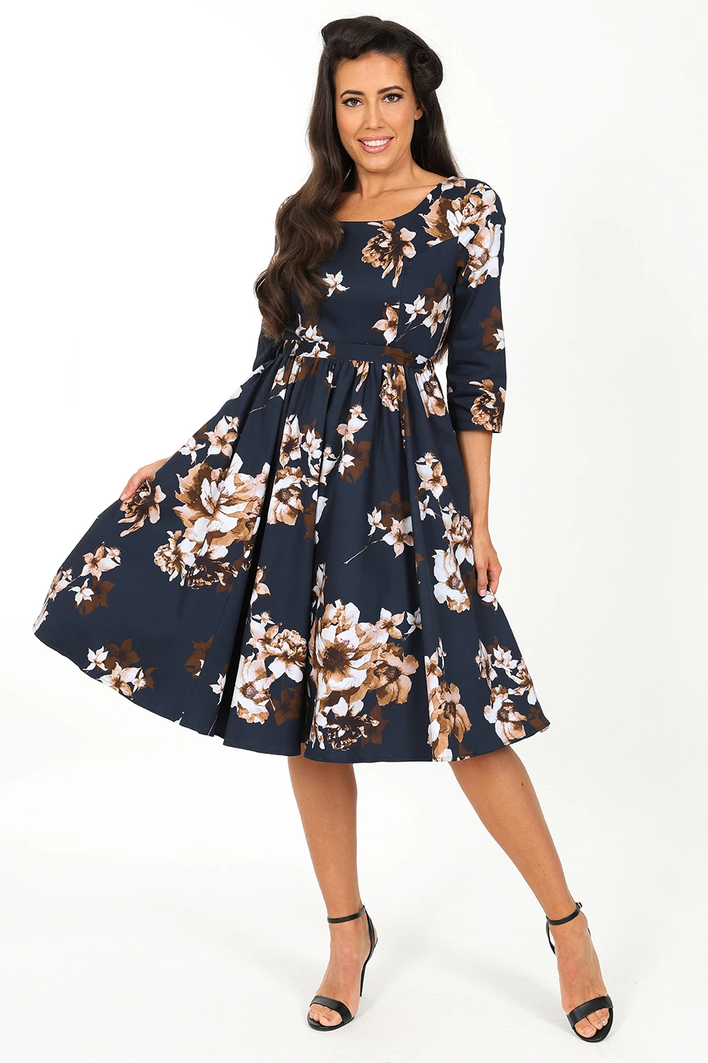 Laura Floral Swing Dress 1 Laura Floral Swing Dress