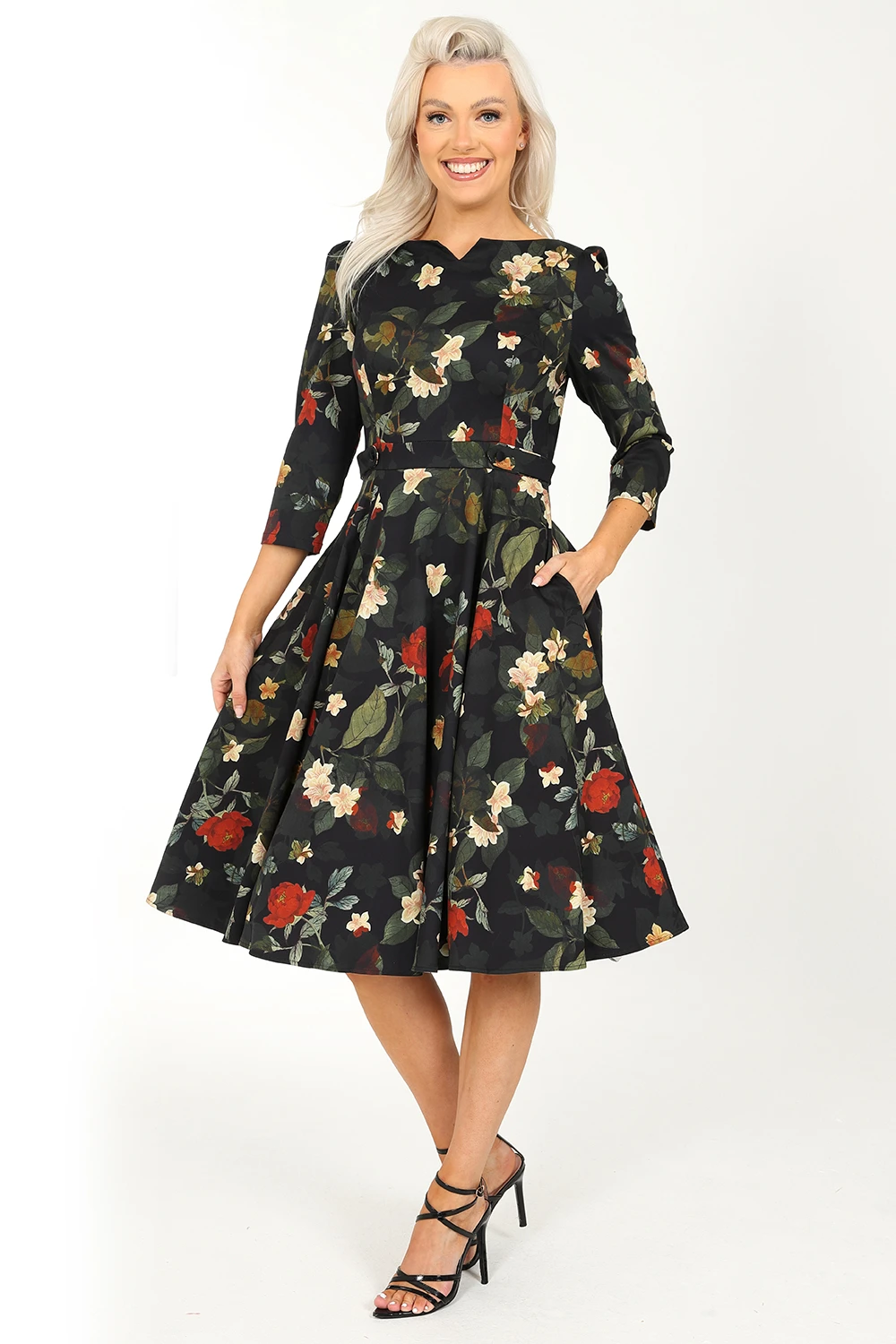 Leia Floral Swing Dress 1 Leia Floral Swing Dress