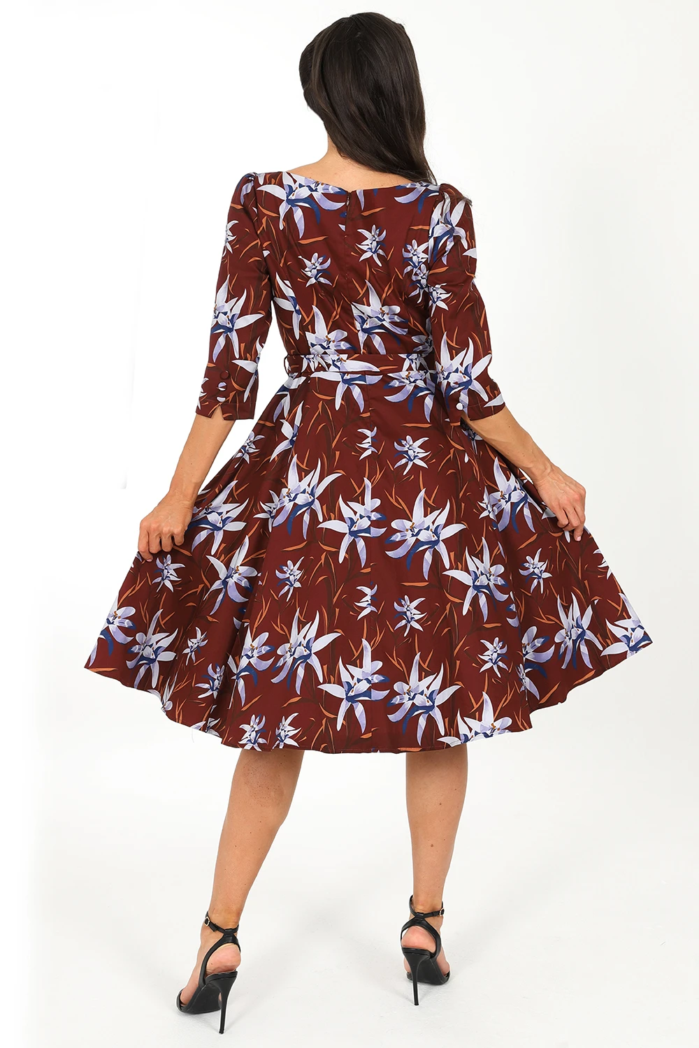 Maria Floral Swing Dress 2 Maria Floral Swing Dress - Image 2