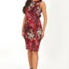 Liliana Floral Wiggle Dress