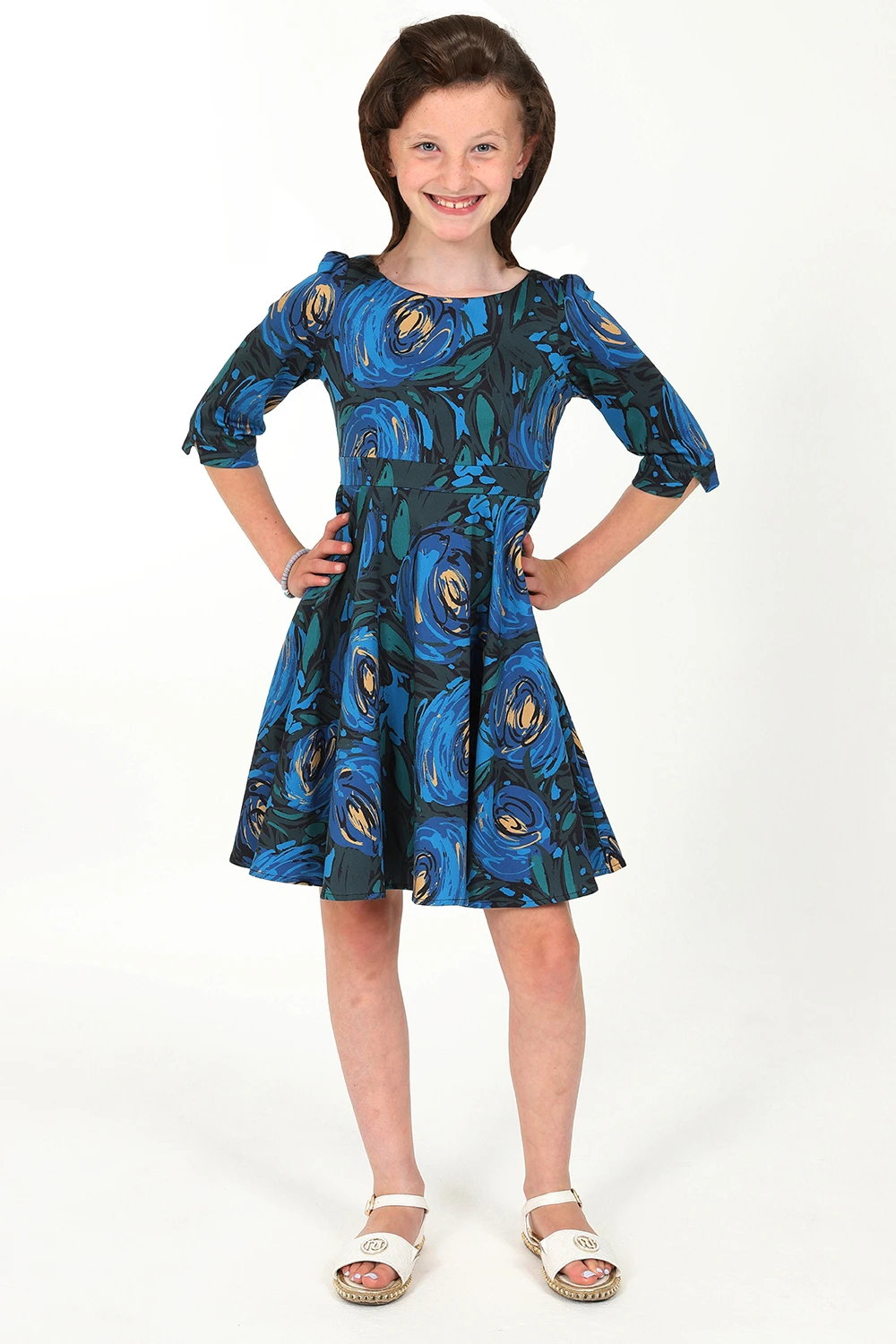 Delaney Floral Swing Dress In Kids 1 Delaney Floral Swing Dress In Kids