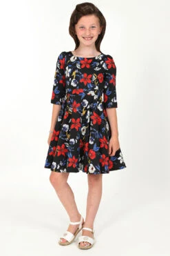 Milly Floral Swing Dress In Kids