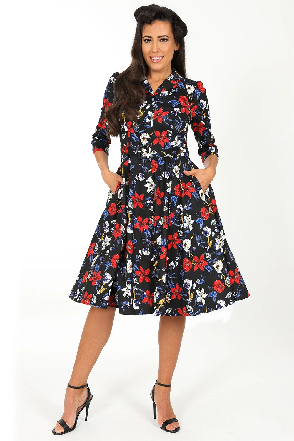 Milly Floral Swing Dress 1 Milly Floral Swing Dress