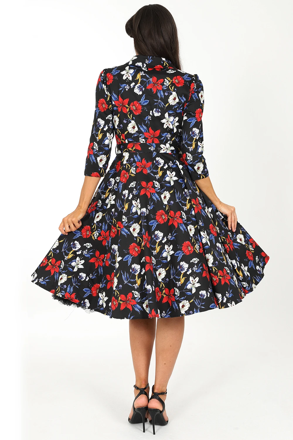 Milly Floral Swing Dress 2 Milly Floral Swing Dress - Image 2