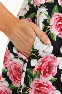 Dana Floral Swing Dress -EliteCloset Sales Store 1697215952683205